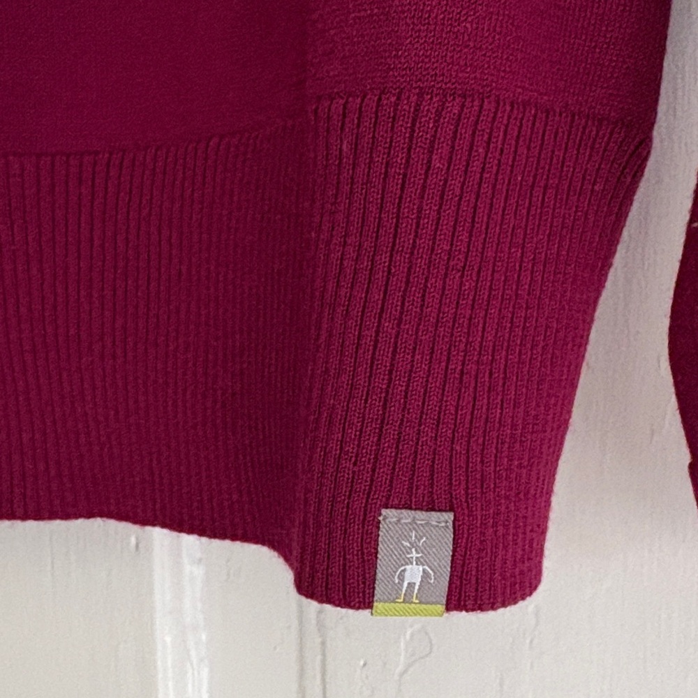 Smartwool Maroon Half-Zip Sweater - Picture 5 of 5